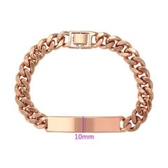 Позолоченный браслет c  покрытием из розового золота цена и информация | Женский браслет | pigu.lt