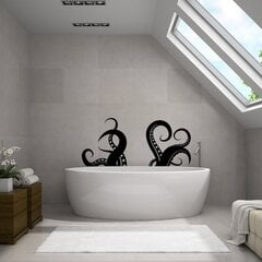 Виниловая настенная художественная наклейка с щупальцем осьминога - Декор для ванной комнаты - Наклейка с осьминогом цена и информация | Интерьерные наклейки | pigu.lt