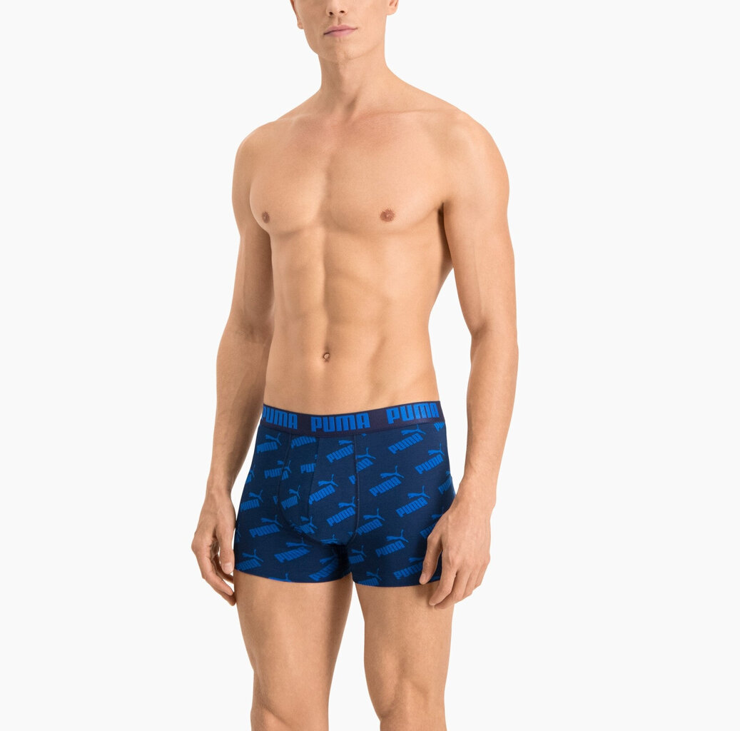 Apatiniai drabužiai Puma Men Aop Boxer Blue 935054 02/XL цена и информация | Trumpikės | pigu.lt