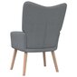 Poilsio kėdė, šviesiai pilka, 62x68.5x96 cm kaina ir informacija | Svetainės foteliai | pigu.lt