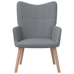 Poilsio kėdė, šviesiai pilka, 62x68.5x96 cm kaina ir informacija | Svetainės foteliai | pigu.lt