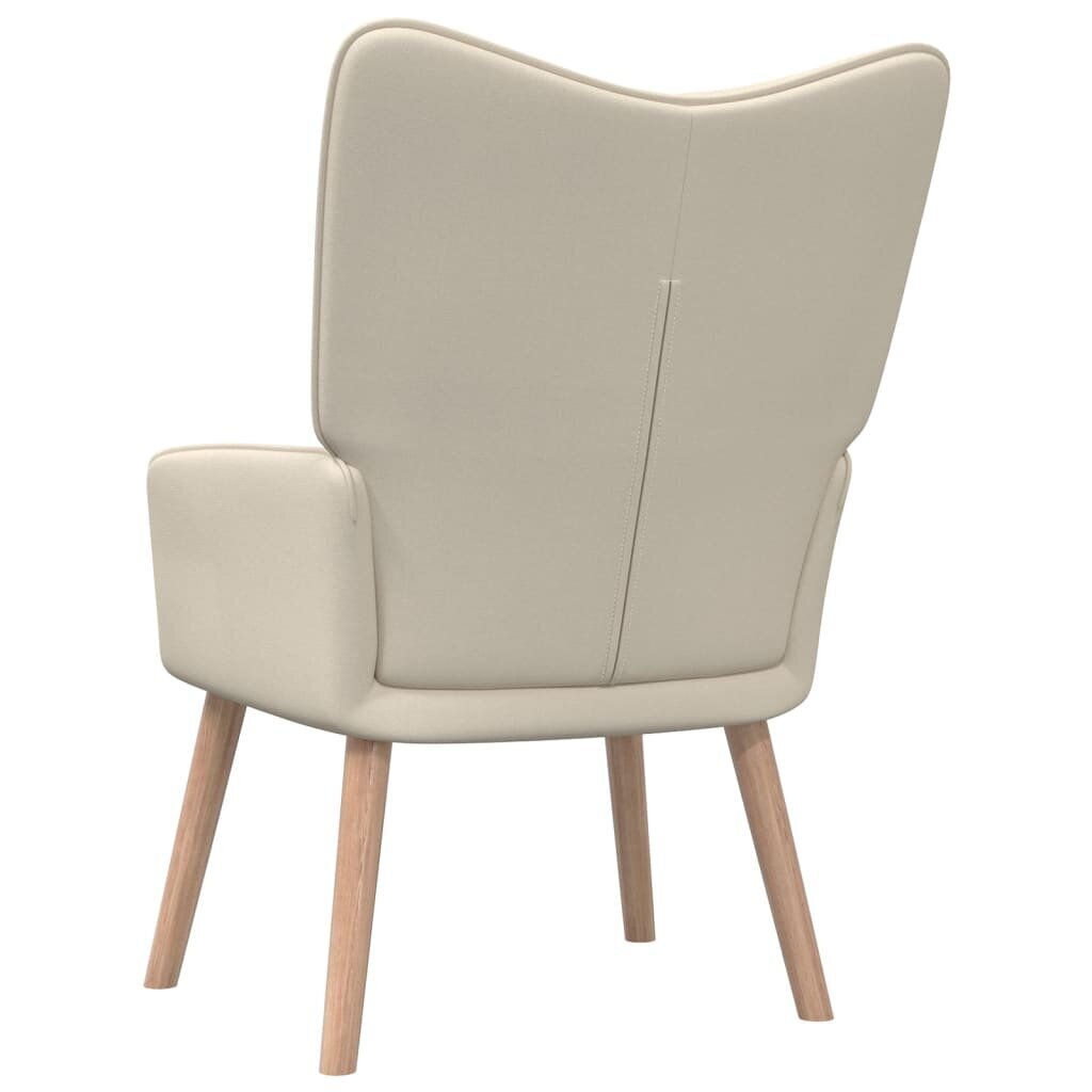 Poilsio kėdė, kreminė, 62x68.5x96 cm kaina ir informacija | Svetainės foteliai | pigu.lt