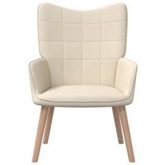 Poilsio kėdė, kreminė, 62x68.5x96 cm цена и информация | Кресла в гостиную | pigu.lt