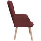 Poilsio kėdė su pakoja, raudona, 62x68,5x96 cm, audinys kaina ir informacija | Svetainės foteliai | pigu.lt