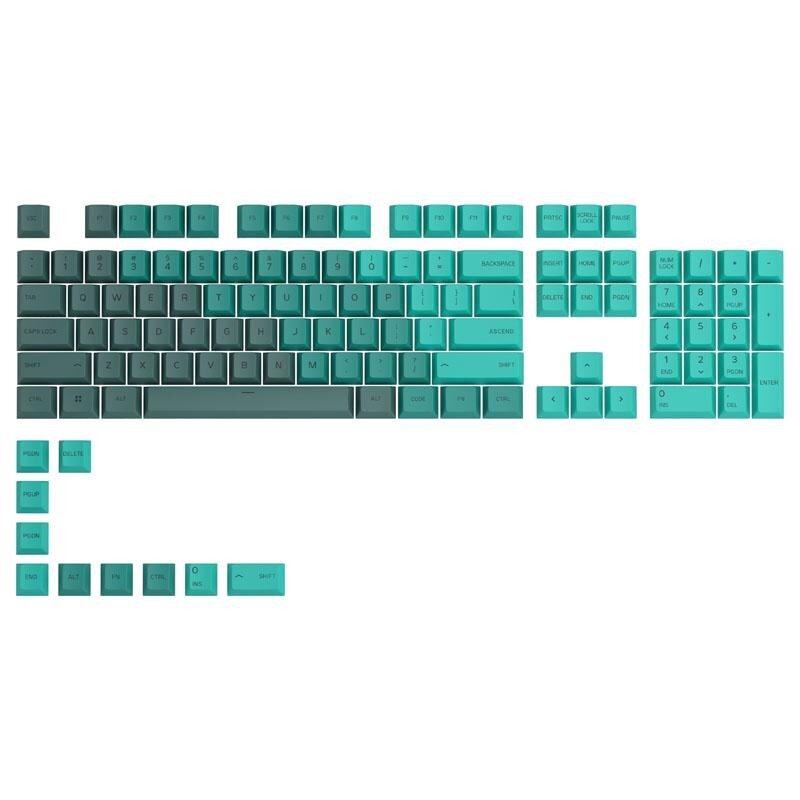 Glorious PC Gaming Race GPBT Keycaps Rain Forest 114 vnt. kaina ir informacija | Klaviatūros | pigu.lt