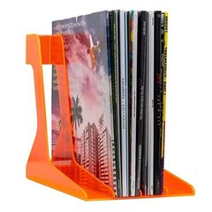 LP vinilinių plokštelių stovas Audio Anatomy, oranžinis kaina ir informacija | Vinilinės plokštelės, CD, DVD | pigu.lt