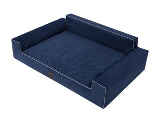 Hobbydog лежак Glamour New Navy Blue Fancy, XXL, 116x78 см цена и информация | Лежаки, домики | pigu.lt