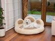 Hobbydog guolis Exclusive Paw Beige, XL, 85x85 cm kaina ir informacija | Guoliai, pagalvėlės | pigu.lt