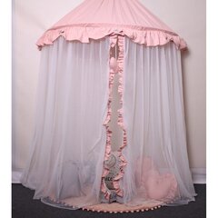 Комплект палатки-балдахина, розовый цена и информация | Детские игровые домики | pigu.lt