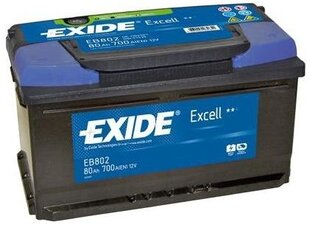 Аккумулятор Exide Excell 80Ah 700A цена и информация | Аккумуляторы | pigu.lt