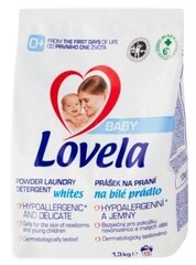 Lovela Baby baltų audinių skalbimo milteliai, 1,3 kg kaina ir informacija | Skalbimo priemonės | pigu.lt