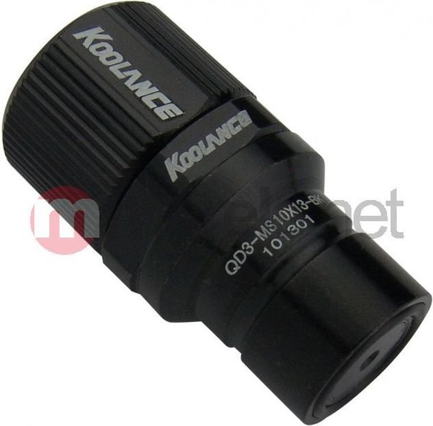 Koolance QD3 Male Quick Disconnect No-Spill Coupling, Compression for 10mm x 13mm (3/8in x 1/2in) Black (QD3-M10X13-BK) цена и информация | Aušinimas vandeniu - aksesuarai | pigu.lt