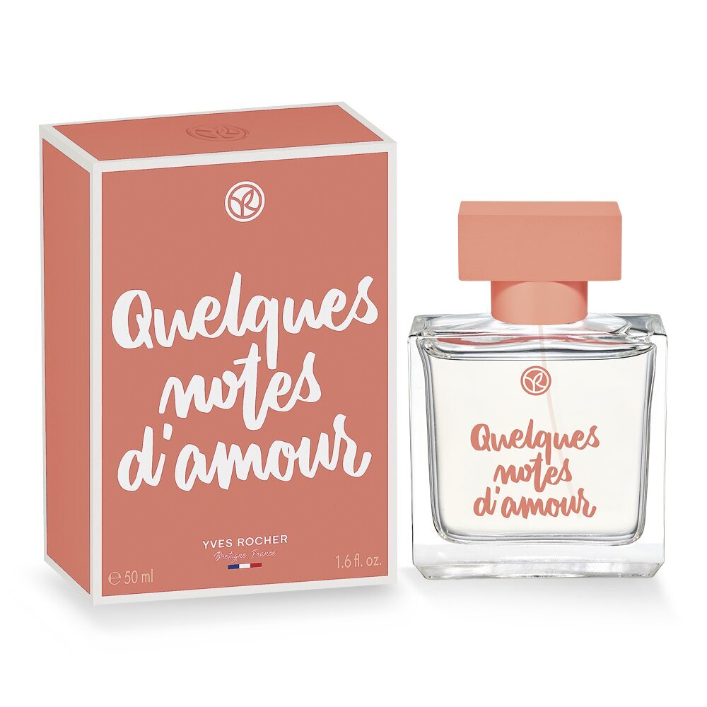 Kvapusis vanduo Yves Rocher Quelques Notes D'amour EDP, 50 ml цена и информация | Kvepalai moterims | pigu.lt