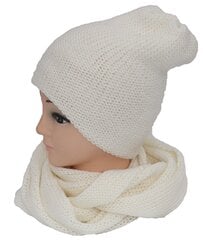 Комплект из шапки и шарфа, красный цена и информация | Женские шапки | pigu.lt