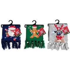 Рождественский шарф с горящими лампочками для детей Merry Christmas, Рождественское печенье цена и информация | Зимняя одежда для детей | pigu.lt