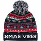 Unisex Kalėdinė kepurė su šviečiančiomis lemputėmis Merry Christmas X-Mas vibes kaina ir informacija | Vyriški šalikai, kepurės, pirštinės | pigu.lt