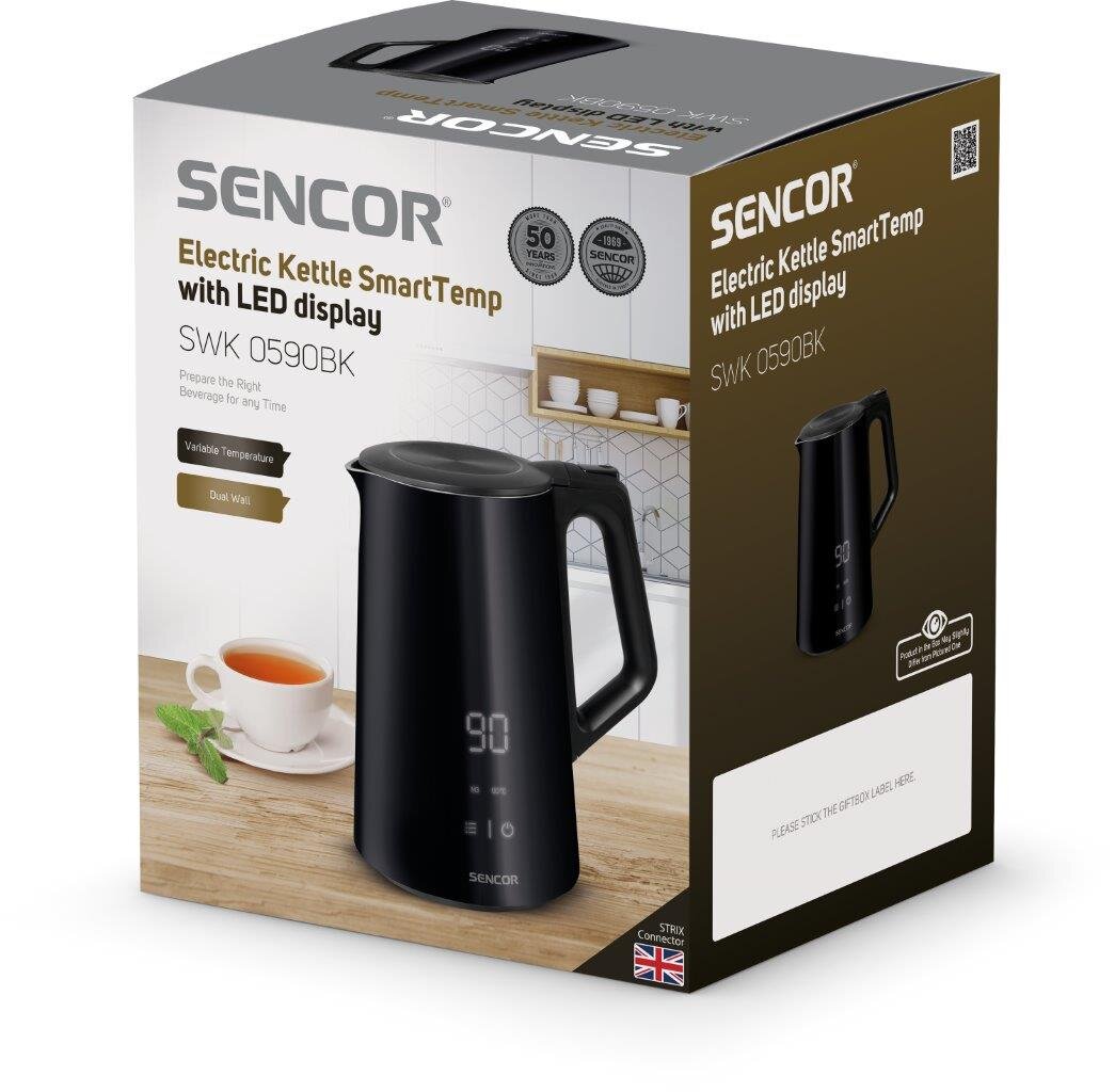 Sencor SWK 0590BK Cooltouch kaina ir informacija | Virduliai | pigu.lt