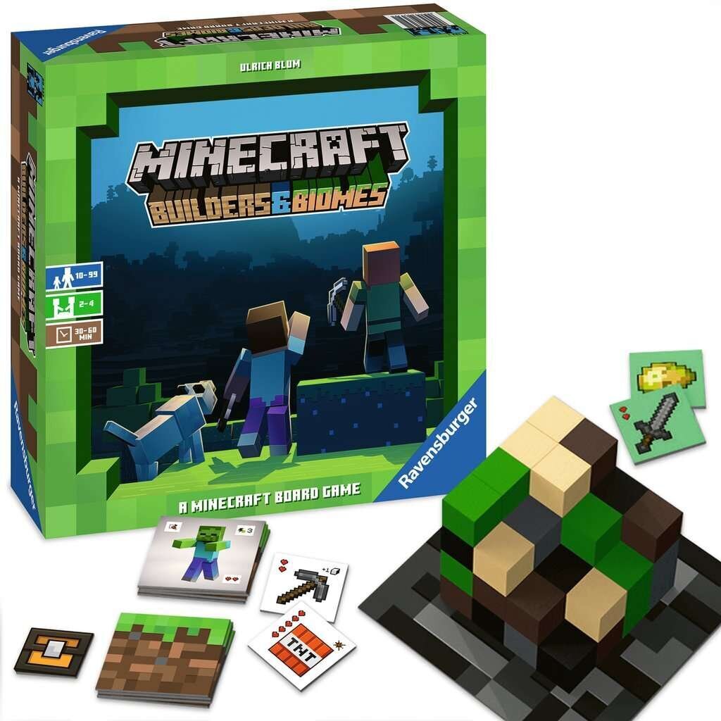 Stalo žaidimas Ravensburger Minecraft Builders & Biomes, 27088 kaina ir informacija | Stalo žaidimai, galvosūkiai | pigu.lt