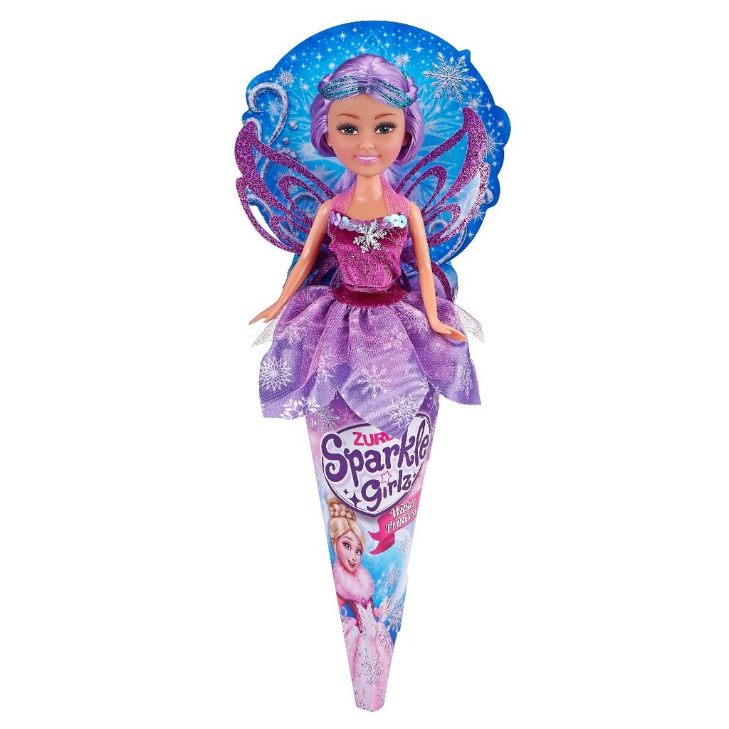 Lėlė kūgelyje Sparkle girlz Winter Princess 10017BQ1 kaina ir informacija | Žaislai mergaitėms | pigu.lt