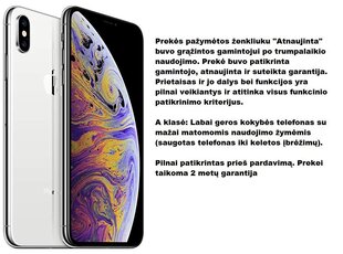 Prekė su pažeista pakuote. Apple iPhone X 64 GB, Silver kaina ir informacija | Mobilieji telefonai, foto ir video prekės pažeistomis pakuotėmis | pigu.lt