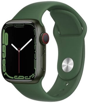 Смарт-часы Apple Watch Series 7 (GPS + Cellular LT, 41 мм) Green Aluminium Case with Clover Sport Band цена и информация | Смарт-часы (smartwatch) | pigu.lt