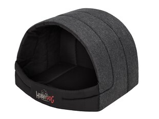 Hobbydog будка Black Ekolen R2, 50x38 см цена и информация | Лежаки, домики | pigu.lt