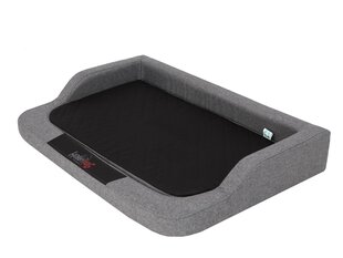 Hobbydog guolis Medico Standart Dark Grey Ekolen/Black L, 75x50 cm kaina ir informacija | Guoliai, pagalvėlės | pigu.lt