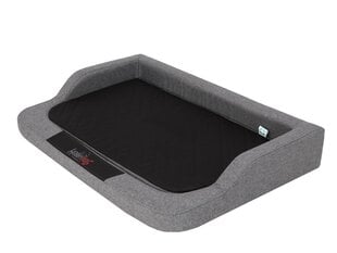 Hobbydog лежак Medico Standart Dark Grey Ekolen/Black L, 75x50 см цена и информация | Лежаки, домики | pigu.lt