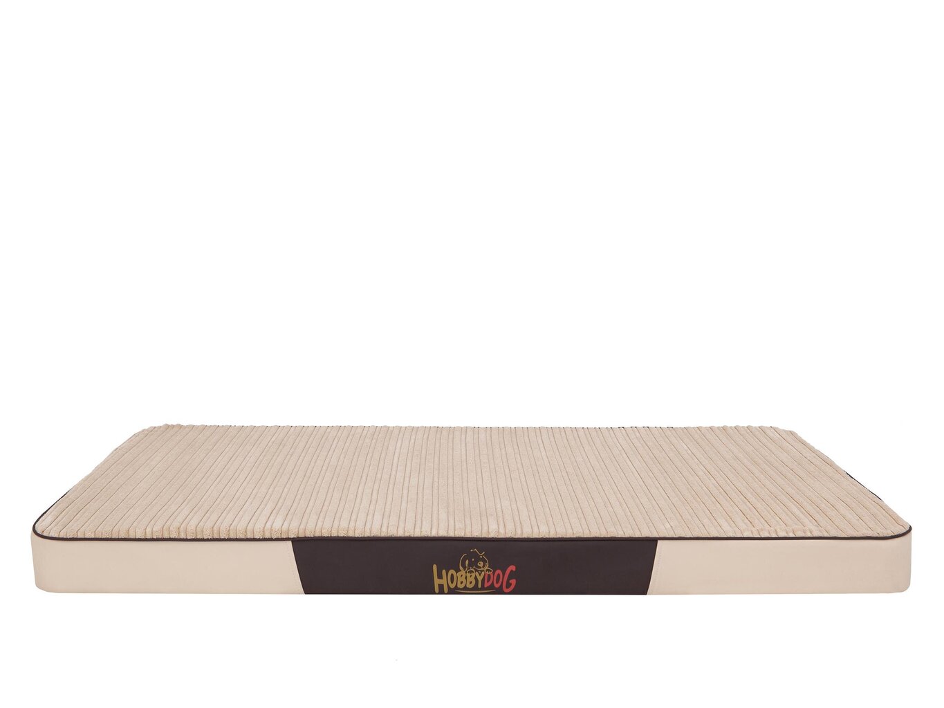 Hobbydog čiužinys Premium Beige Velvet/Beige Skaj L, 100x67 cm kaina ir informacija | Guoliai, pagalvėlės | pigu.lt