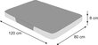 Hobbydog čiužinys Premium Graphite/Light Grey Ekolen XL, 120x80 cm kaina ir informacija | Guoliai, pagalvėlės | pigu.lt