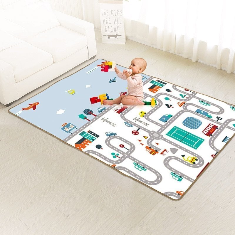Apverčiamas putų kilimėlis 180 x 120 x 0,5 cm kaina ir informacija | Lavinimo kilimėliai | pigu.lt