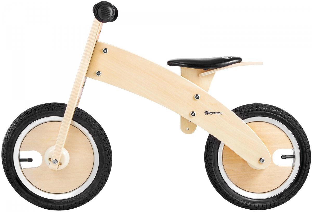 Medinis balansinis dviratis HyperMotion James, pripučiami ratai kaina ir informacija | Balansiniai dviratukai | pigu.lt