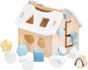 Medinis rūšiavimo namelis su kaladėlėmis kaina ir informacija | Lavinamieji žaislai | pigu.lt