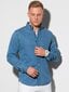 Vyriški džinsiniai marškiniai ilgomis rankovėmis Ombre K568, mėlyni kaina ir informacija | Vyriški marškiniai | pigu.lt