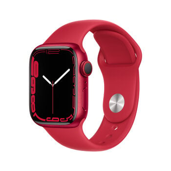 Apple Watch Series 7 GPS + Cellular, 45мм (PRODUCT)RED Aluminium Case ,(PRODUCT)RED Sport Band - MKJU3UL/A цена и информация | Смарт-часы (smartwatch) | pigu.lt