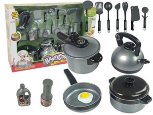 Žaislinių virtuvės puodų ir įrankių rinkinys kaina ir informacija | Žaislai mergaitėms | pigu.lt