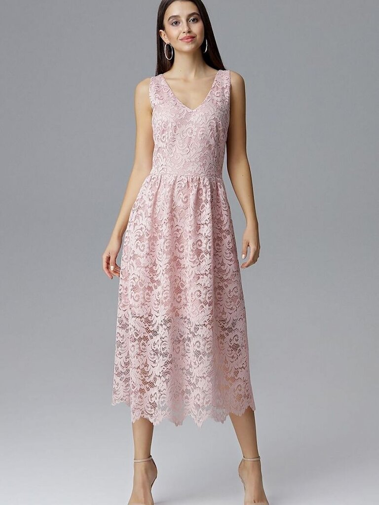 Vakarinė suknelė moterims Figl, rožinė kaina ir informacija | Suknelės | pigu.lt