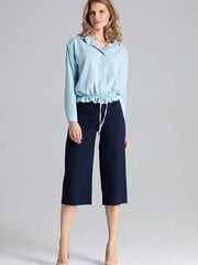 Marškiniai moterims Figl 130143, mėlyni цена и информация | Женские блузки, рубашки | pigu.lt
