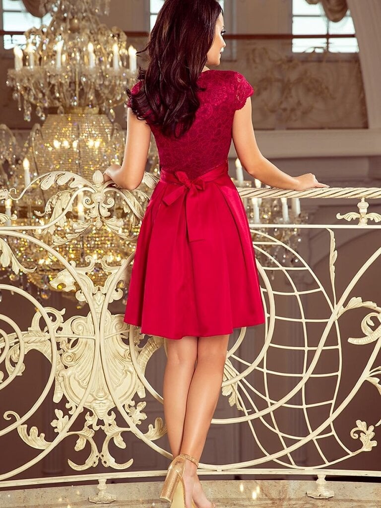 Vakarinė suknelė moterims Numoco, raudona kaina ir informacija | Suknelės | pigu.lt
