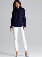 Marškiniai moterims Lenitif 133247, mėlyni цена и информация | Женские блузки, рубашки | pigu.lt