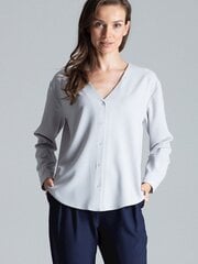Marškiniai moterims Figl 135811, pilki kaina ir informacija | Palaidinės, marškiniai moterims | pigu.lt