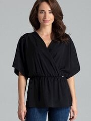 Женская блузка Lenitif 135851, черная цена и информация | Женские блузки, рубашки | pigu.lt
