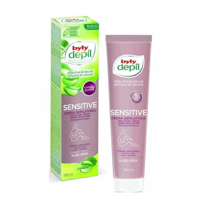 Kūno plaukelių depiliacijos kremas Depil Sensitive Byly, 200 ml kaina ir informacija | Depiliacijos priemonės | pigu.lt