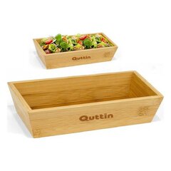 Блюдо Quttin, бамбук, 16 x 16 x 5 см цена и информация | Посуда, тарелки, обеденные сервизы | pigu.lt