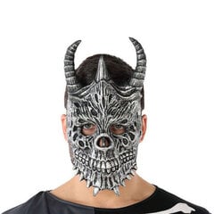 Kaukė Halloween Demonas Griaučiai Pilka (20 X 33 cm) kaina ir informacija | Karnavaliniai kostiumai | pigu.lt