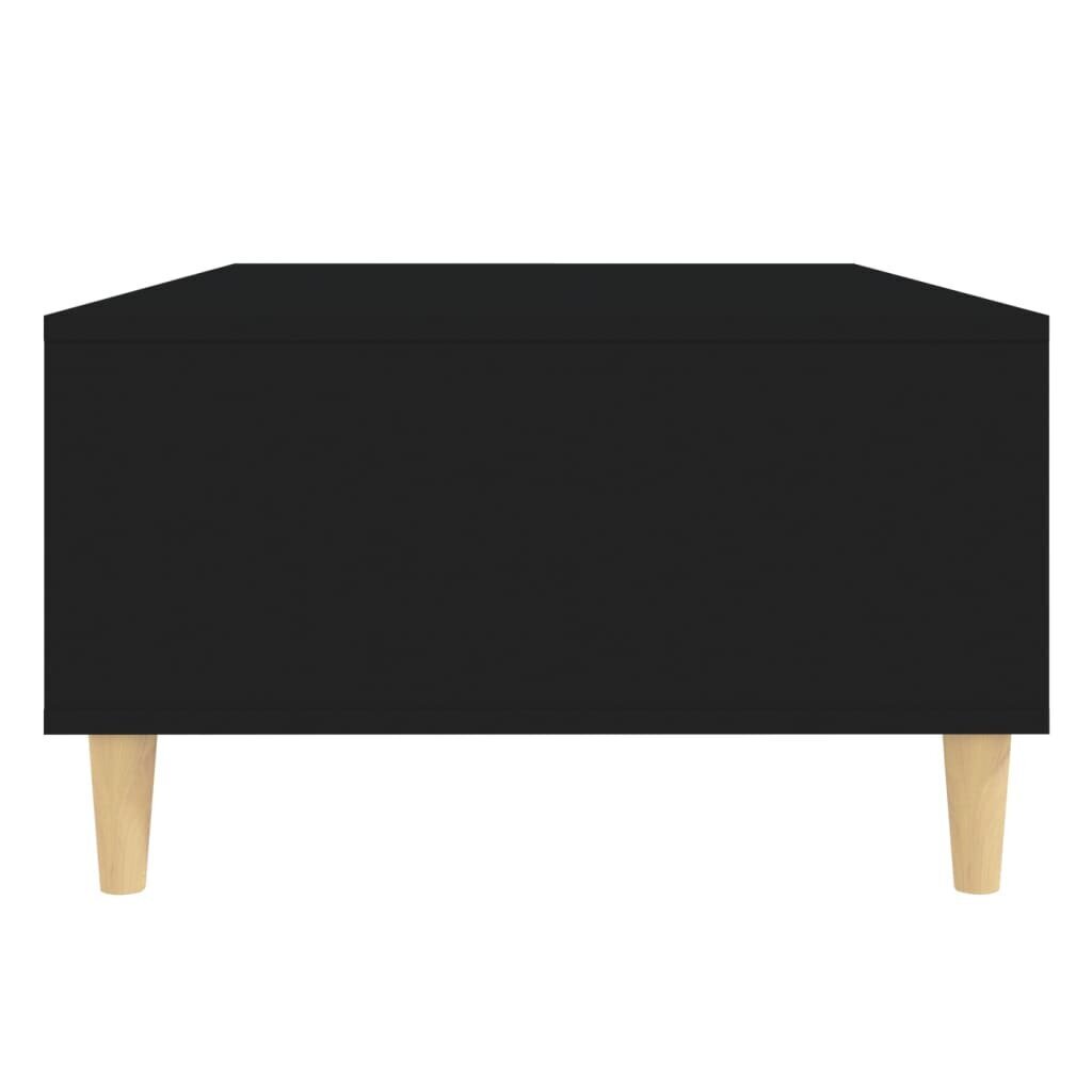 Kavos staliukas, juodas, 103.5x60x35 cm, blizgus kaina ir informacija | Kavos staliukai | pigu.lt