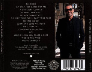 George Michael - Symphonica, CD, Digital Audio Compact Disc kaina ir informacija | Vinilinės plokštelės, CD, DVD | pigu.lt