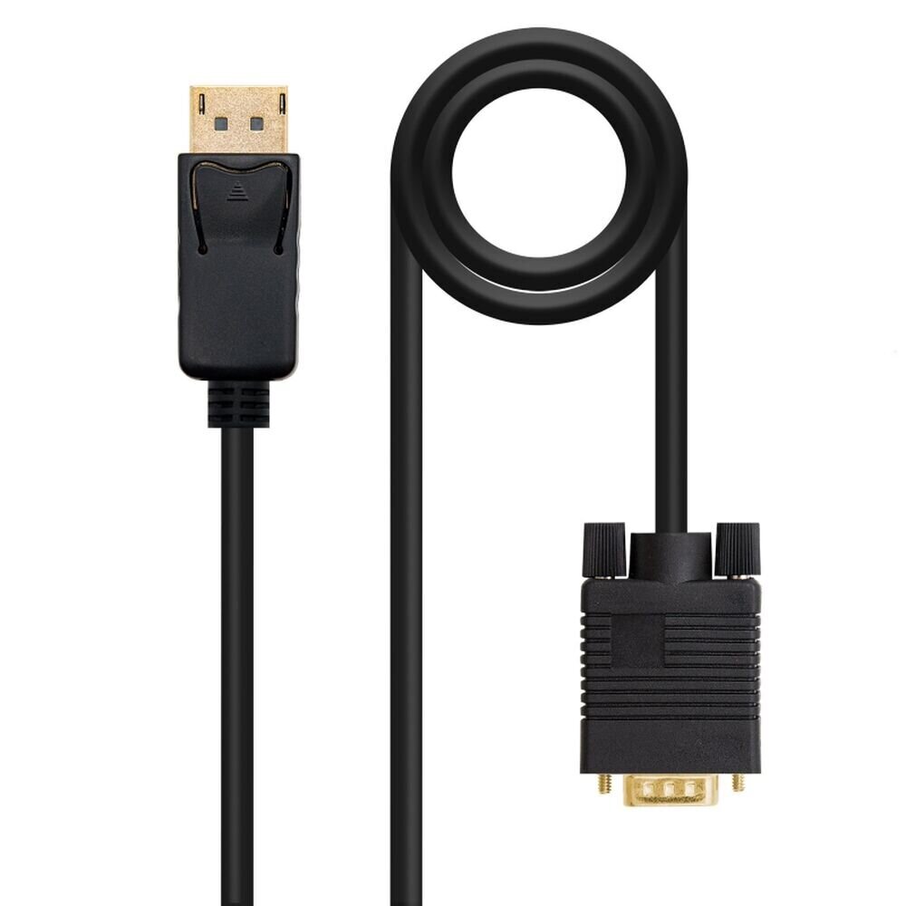 DisplayPort – VGA adapteris Nanocable 10.15.4402, 2m цена и информация | Kabeliai ir laidai | pigu.lt