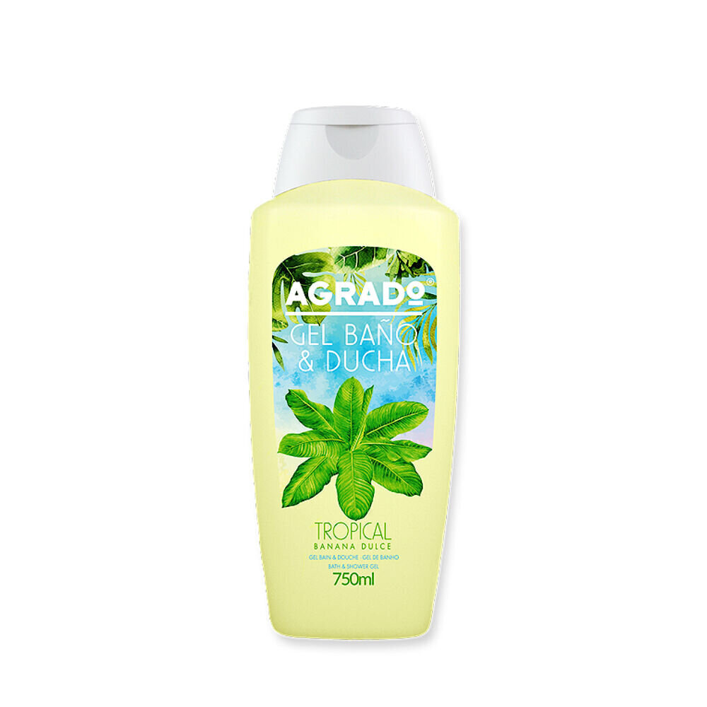 Dušo želė Agrado Tropical 750 ml kaina ir informacija | Dušo želė, aliejai | pigu.lt