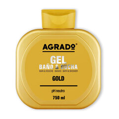 Dušo želė Agrado Gold 750 ml kaina ir informacija | Dušo želė, aliejai | pigu.lt